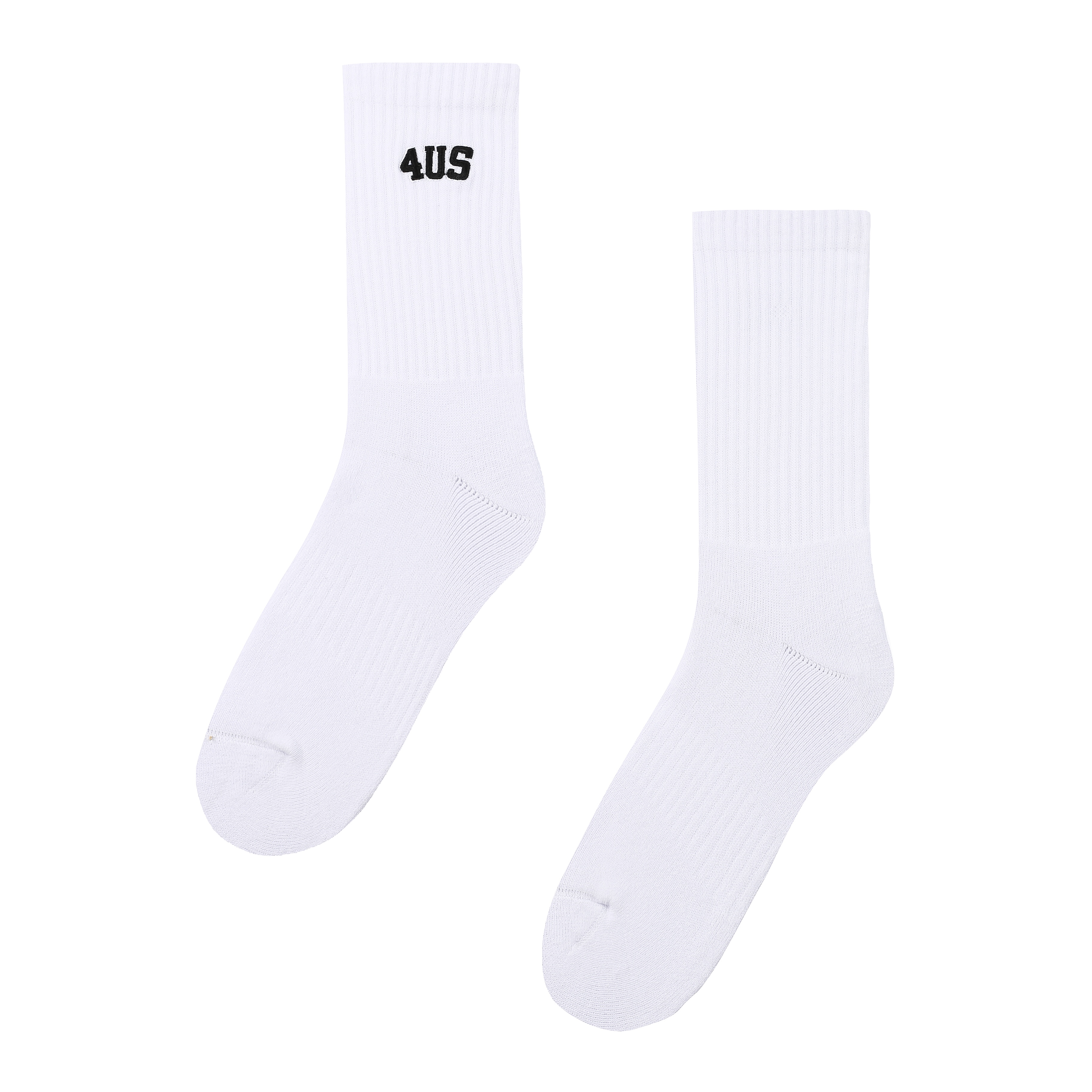 Unisex Mid-Calf Long Socks with Logo Letter Design - National Trend, Pure Cotton, Towel Bottom, 2023 Fashion Essential