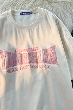 Unisex Plus Size Pure Cotton Short Sleeve T-Shirt in American Street Style - Trendy Harajuku Casual Couple Outfit