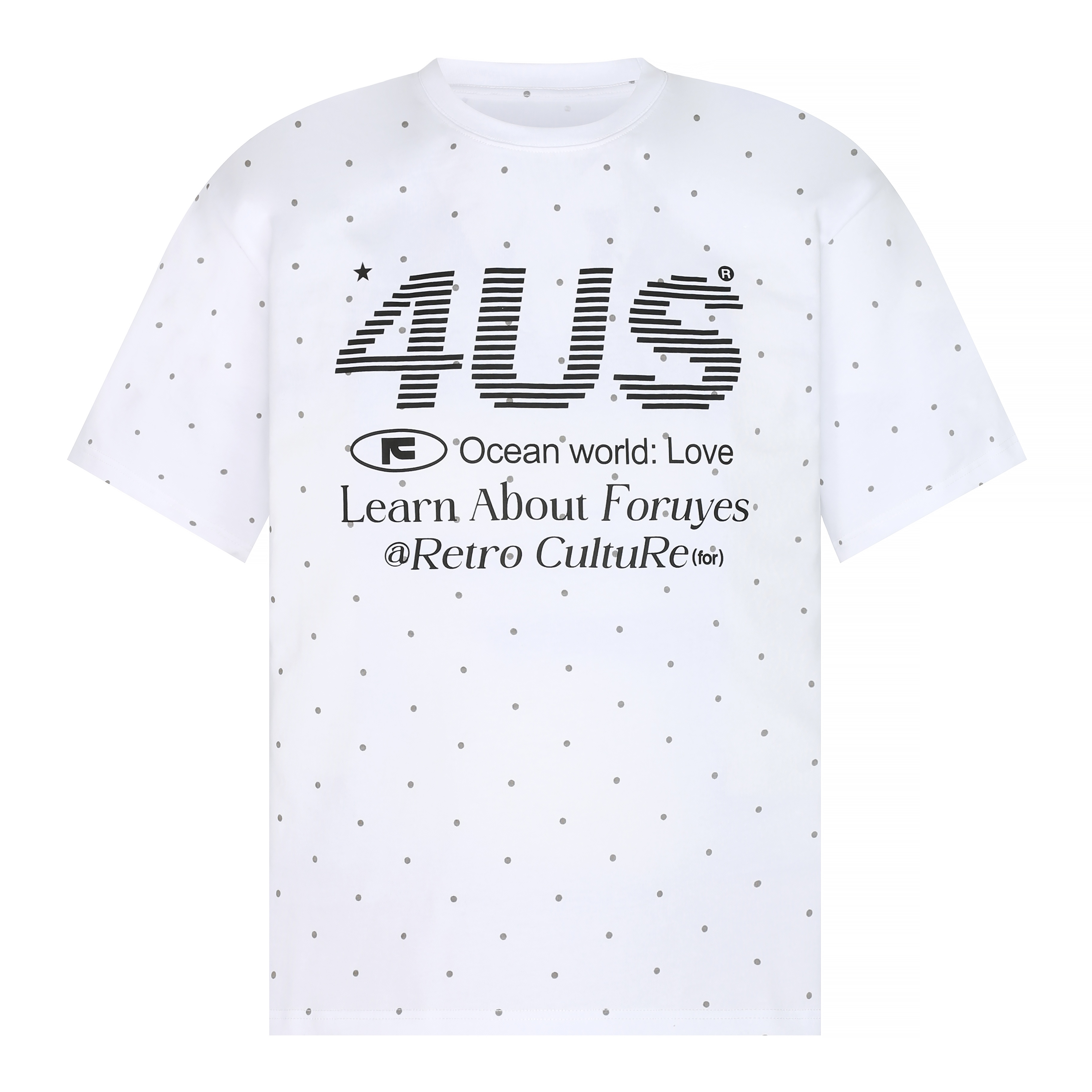 Unisex Polka Dot Print Short Sleeve T-Shirt - Summer National Trend, Loose Fit, Versatile Casual Wear for Couples