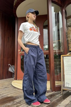 Unisex Straight Tube Quick-Dry Loose Cuffed Cargo Pants, American Street Style, Trendy Oversized Fit for Men and Women