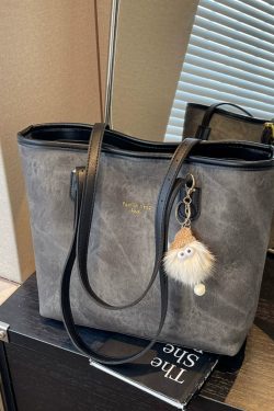 Versatile Single-Shoulder Tote Bag for Women, Large Capacity Commuter Bag, 2025 Spring/Summer Fashion, Stylish for Students