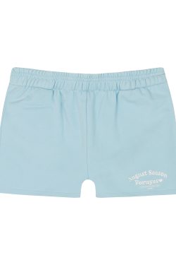 Vintage American Campus Style Casual Shorts with Embroidery - Women's Slim Fit Trendy INS Shorts