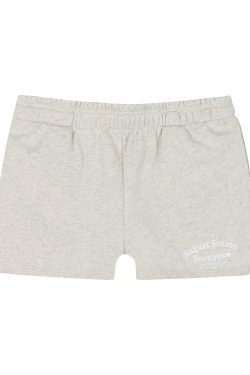 Vintage American Campus Style Casual Shorts with Embroidery - Women's Slim Fit Trendy INS Shorts