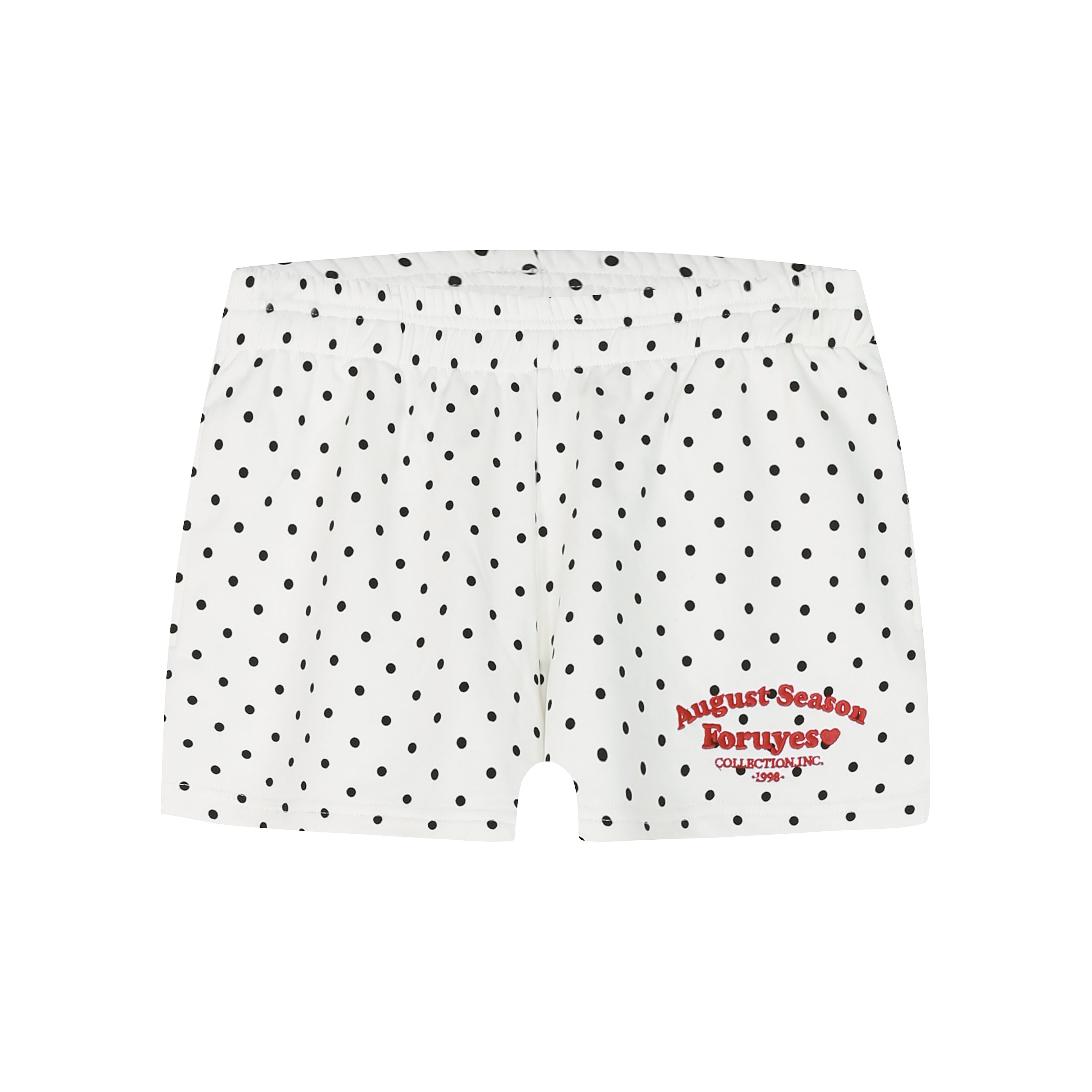 Vintage American Campus Style Polka Dot Embroidered Women's Casual Shorts - Trendy Slim Fit for Y2K and Retro Fashion
