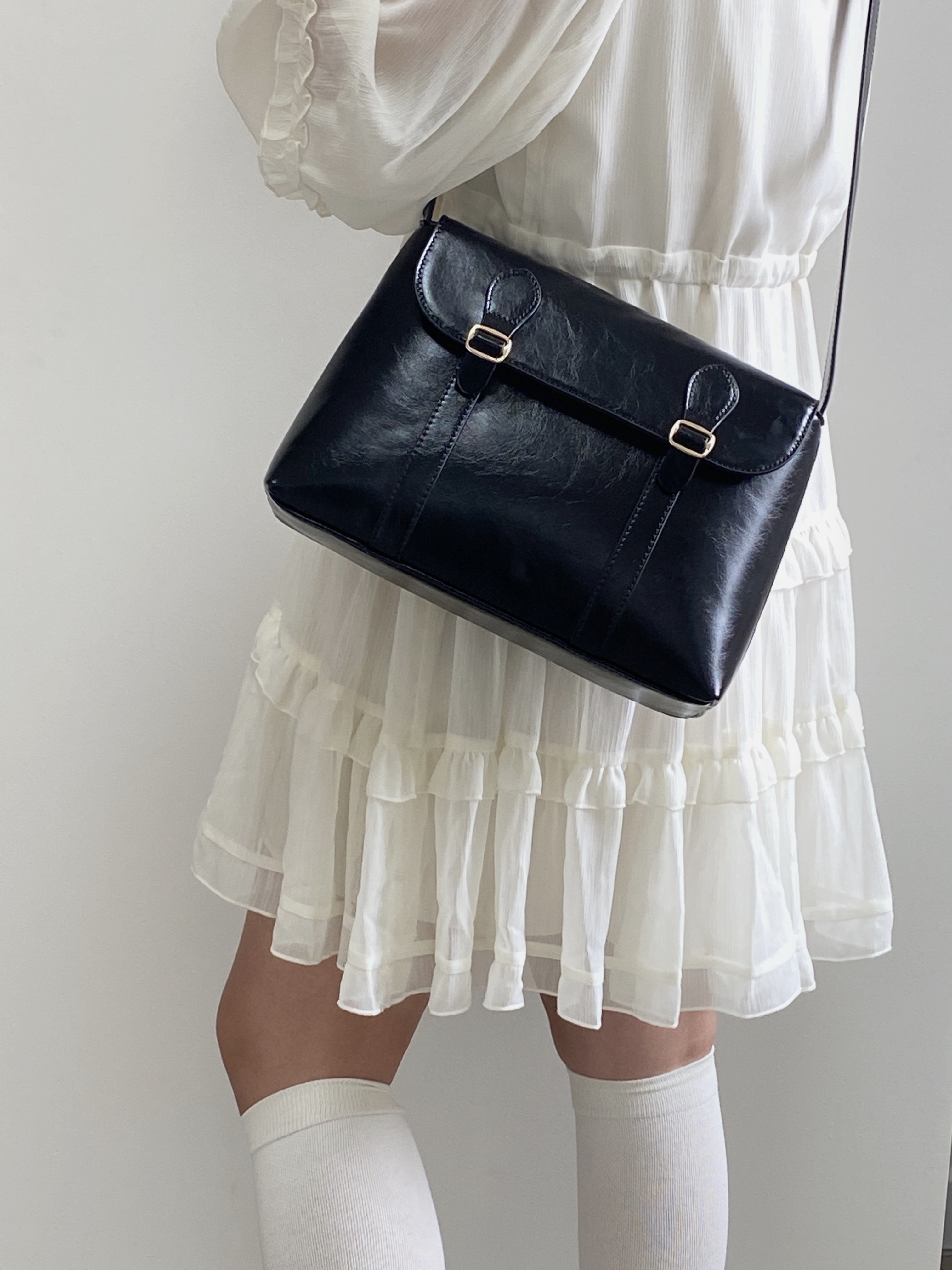 Vintage Artistic Large Capacity Tote Bag for Women - Versatile Crossbody Shoulder Bag for Everyday Use