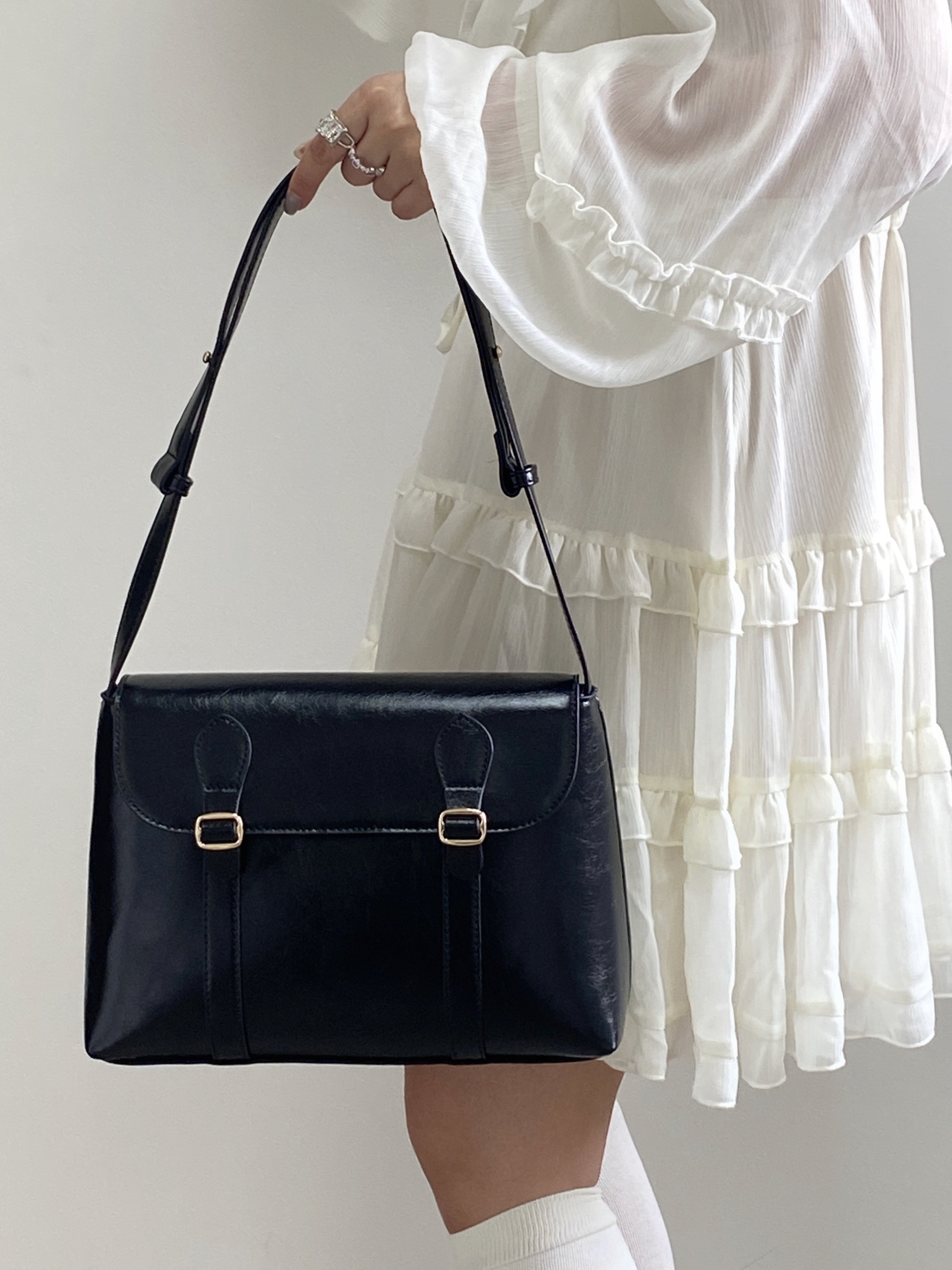Vintage Artistic Large Capacity Tote Bag for Women - Versatile Crossbody Shoulder Bag for Everyday Use