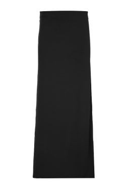 Vintage Brown Straight Long Skirt for Women with Back Slit, Low Waist Design, Retro Style, Perfect for 90s and Y2K Fashion