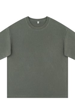 Vintage Distressed American Short Sleeve T-Shirt - Unisex Loose Fit, 90s Inspired Fashion, Retro Style, Casual Wear, 2025 Model