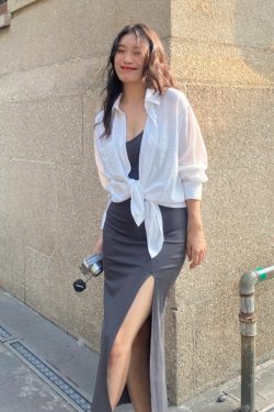 Vintage French-Style Long Sleeve Cardigan - Sheer White Loose Pleated Drape Shirt for Women - Y2K Fashion Essential
