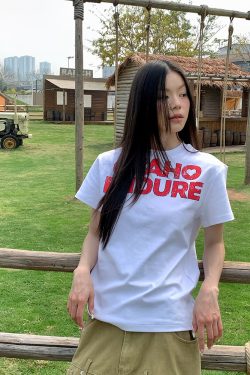 Vintage Letter Print Short Sleeve T-Shirt for Men and Women, Casual Loose Fit, Breathable Base Layer, Retro American Style