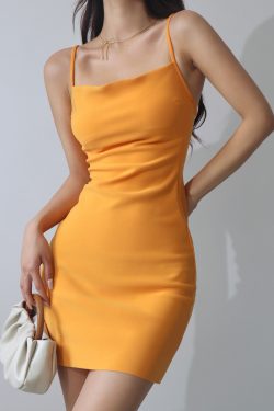 Vintage Off-The-Shoulder Bodycon Dress - Sexy Slim-Fit Mini Skirt with Elastic Waist - European & American Style Fashion