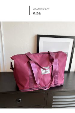 Waterproof Nylon Tote Bag for Women - 2025 Large Capacity Shoulder Bag for Short Trips and Travel