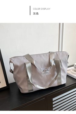 Waterproof Nylon Tote Bag for Women - 2025 Large Capacity Shoulder Bag for Short Trips and Travel