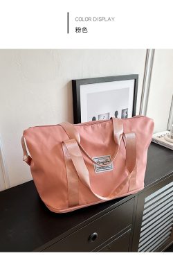 Waterproof Nylon Tote Bag for Women - 2025 Large Capacity Shoulder Bag for Short Trips and Travel
