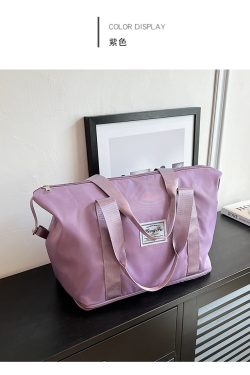 Waterproof Nylon Tote Bag for Women - 2025 Large Capacity Shoulder Bag for Short Trips and Travel