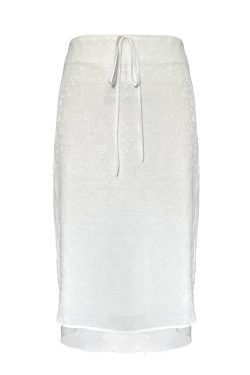 White Lace Dress Set - Sexy Vintage French Camisole & Skirt - 90s Inspired Fashion - Perfect for Summer & Special Occasions