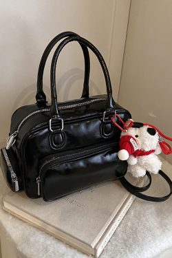 Winter 2025 Red Christmas Double Shoulder Bag - Trendy Large Capacity Student Bag with High-End Feel