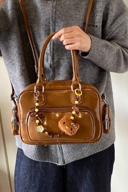 Winter 2025 Red Christmas Double Shoulder Bag - Trendy Large Capacity Student Bag with High-End Feel
