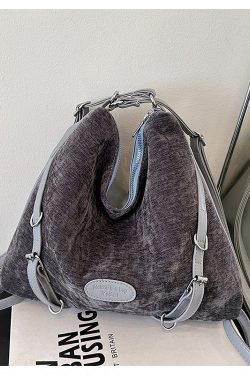 Winter Casual Suede Crossbody Bag - Large Capacity Commuter Backpack for Women - Multi-Use 2025 Trend