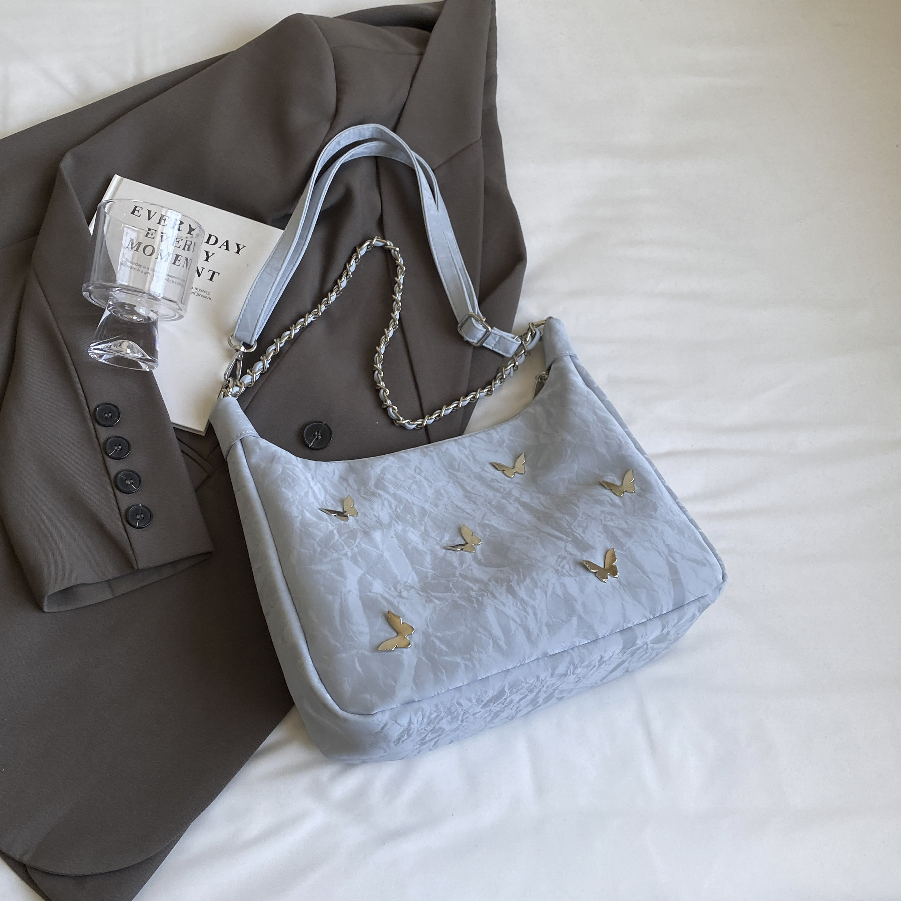 Women's Butterfly Crossbody Bag - Trendy Summer Shoulder Bag, Large Capacity Commuter Bag for 2025 Fashion