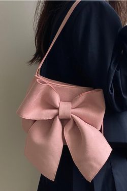 Women's Cute Big Bow Underarm Bag - Niche Design Shoulder Tote for Spring & Summer, Trendy Chic Style