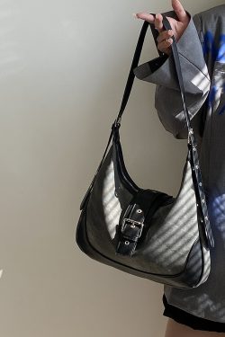 Women's Denim Retro Saddle Bag - Versatile Commuter Crossbody Shoulder Bag for 90s Y2K Style