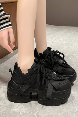 Women's European Station Dad Shoes - 2023 Autumn Short Height Thick-Soled Retro Casual Sports Footwear