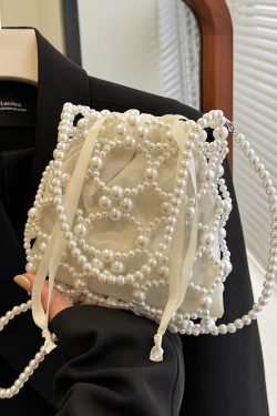 Women's High-End Metal Bead Handbag - Small Square Shoulder Bag for Summer 2025, Versatile Phone Bag, Trendy Evening Accessory