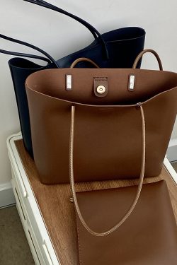 Women's Korean Style Commuter Tote Bag - Large Capacity Shoulder Bag for Spring/Summer 2025 - Trendy Niche Design