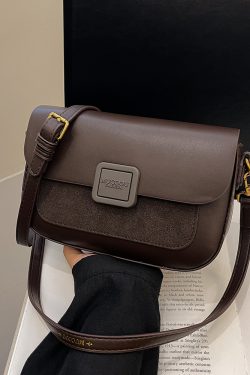 Women's Minimalist Square Bag - Trendy Casual Shoulder Bag in Korean Style for Autumn/Winter 2025