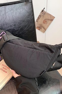 Women's Nylon Dumpling Bag - 2025 Summer Korean Style Trendy Shoulder Bag, High-End Minimalist Crossbody Design