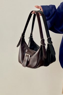 Women's Retro Korean Style Underarm Horn Bag - Spring Summer Crossbody Small Shoulder Bag for 2025