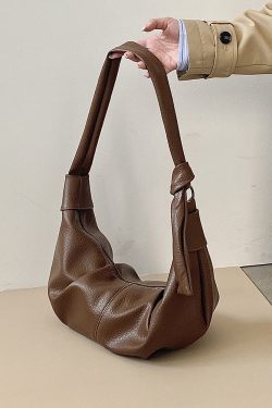 Women's Retro Soft Leather Wrinkled Dumpling Bag - Lazy Style Shoulder Crossbody Bag, 2025 Niche Design