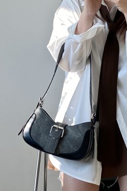 Women's Retro Underarm Saddle Bag - Spring Summer 2025 Versatile Handheld Shoulder Bag, Niche Fashion Inspired by 90s and Y2K Styles