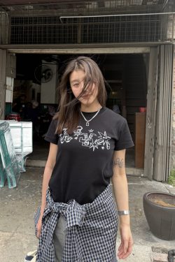 Women's Round Neck Printed Short Sleeve T-Shirt - Casual Loose Fit Summer Top, Versatile Style for Everyday Wear