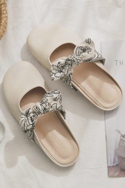 Women's Sheepskin Backless Open-Toe Half Slippers - French Style Summer Footwear, 2025 New Model for Outdoor Comfort