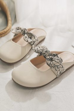 Women's Sheepskin Backless Open-Toe Half Slippers - French Style Summer Footwear, 2025 New Model for Outdoor Comfort