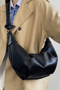 Women's Soft Leather Wrinkled Dumpling Bag - Versatile Lazy Style Shoulder Crossbody Bag for 2025 Fashion
