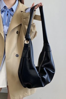 Women's Soft Leather Wrinkled Dumpling Bag - Versatile Lazy Style Shoulder Crossbody Bag for 2025 Fashion