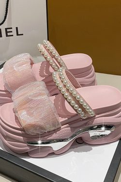 Women's Thick-Soled Height-Increasing Open-Toe Wedge Slippers - Casual Summer Beach Shoes