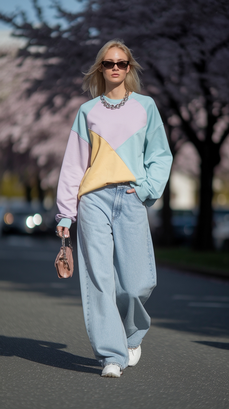 Casual Baggy Jeans Spring Outfit for Relaxed Days outfit idea