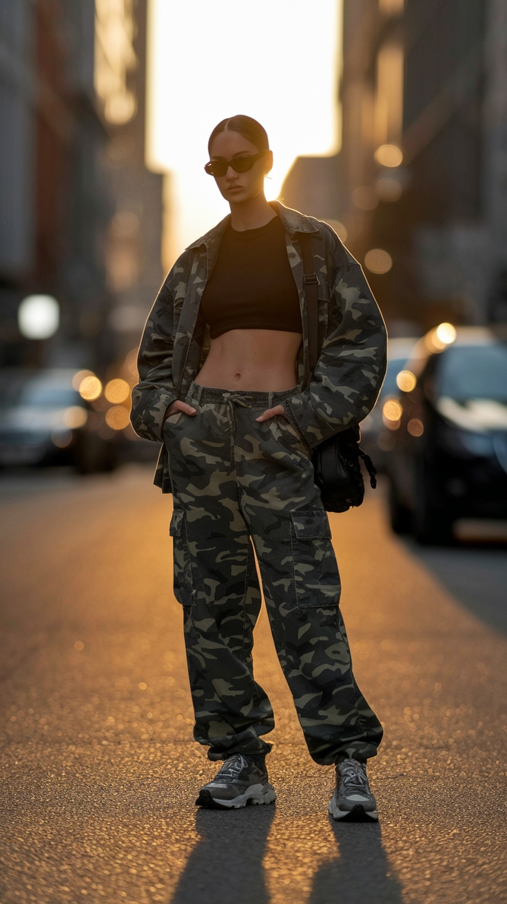 Camo Cargo Pants Outfit Street Style: Urban Chic Ideas outfit idea