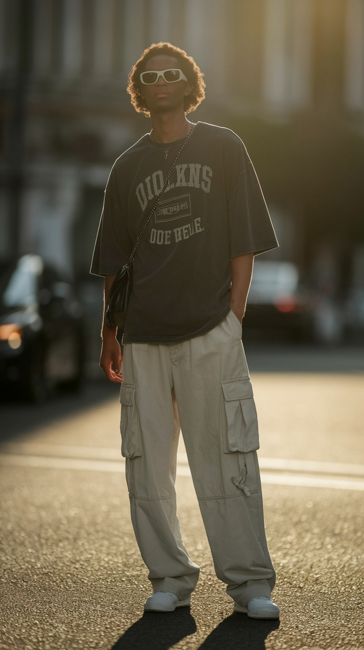 Fashion Forward with Cargo Baggy Pants outfit idea