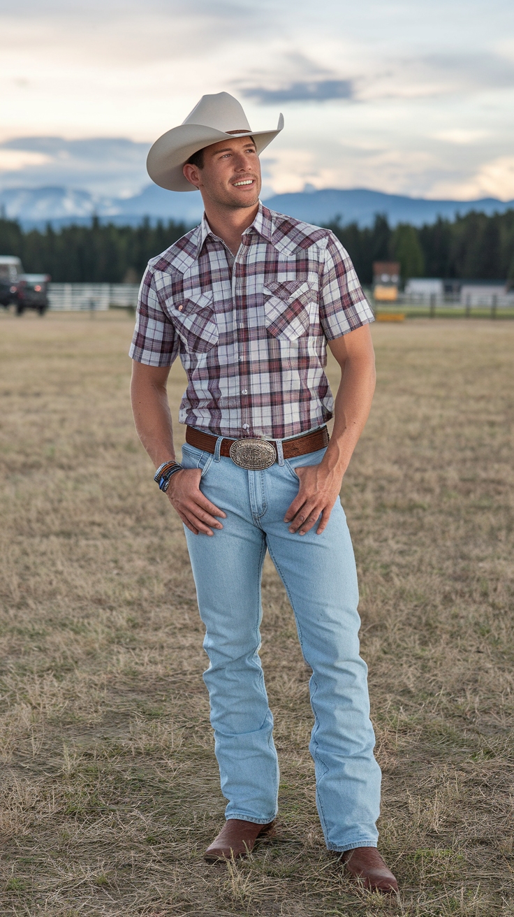 Stylish Country Music Festival Outfits Men for 2023 outfit idea