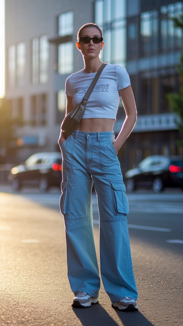 Flared Cargo Pants Outfit: Trendy and Comfortable Choices outfit idea