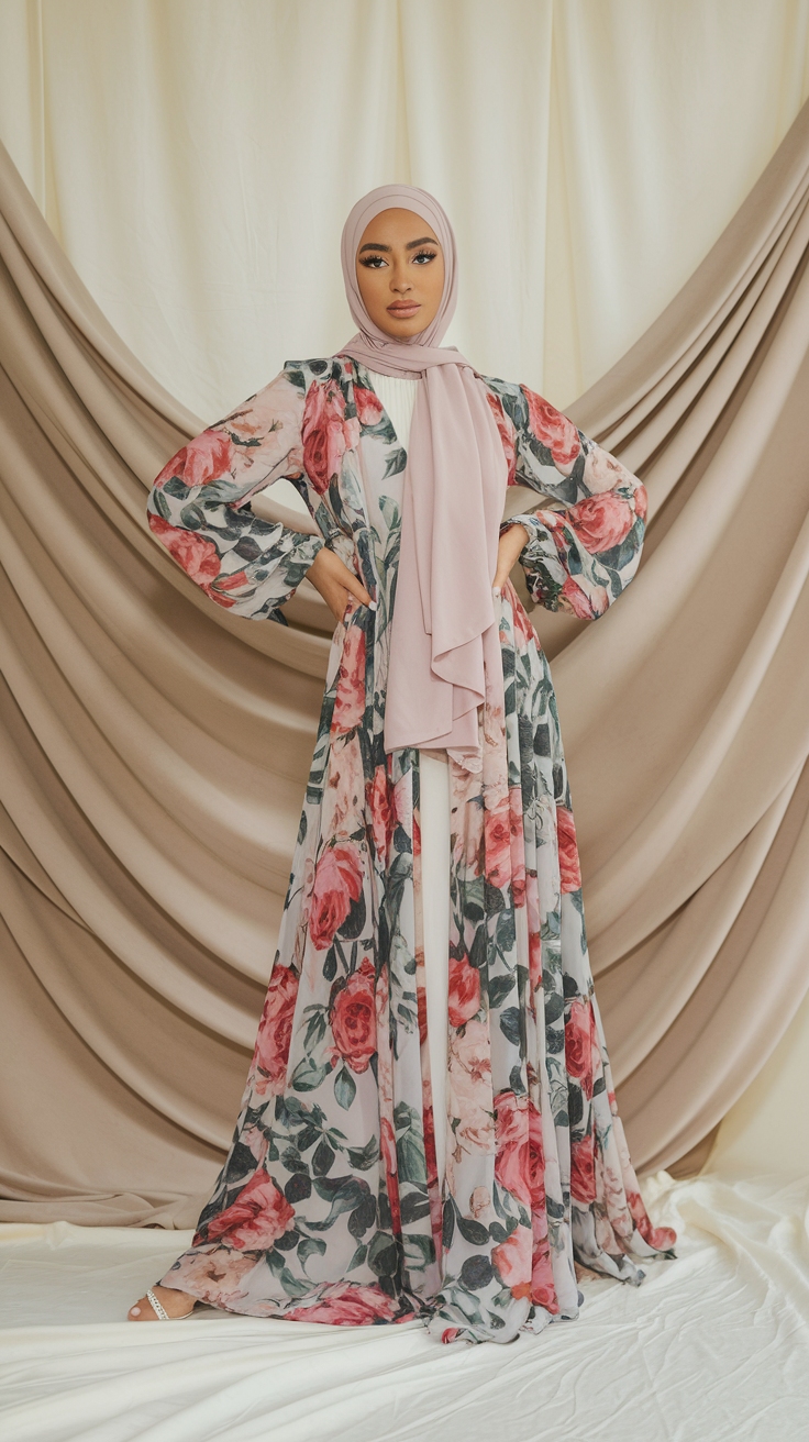 Floral Abaya Maxi Dresses for Every Occasion outfit idea