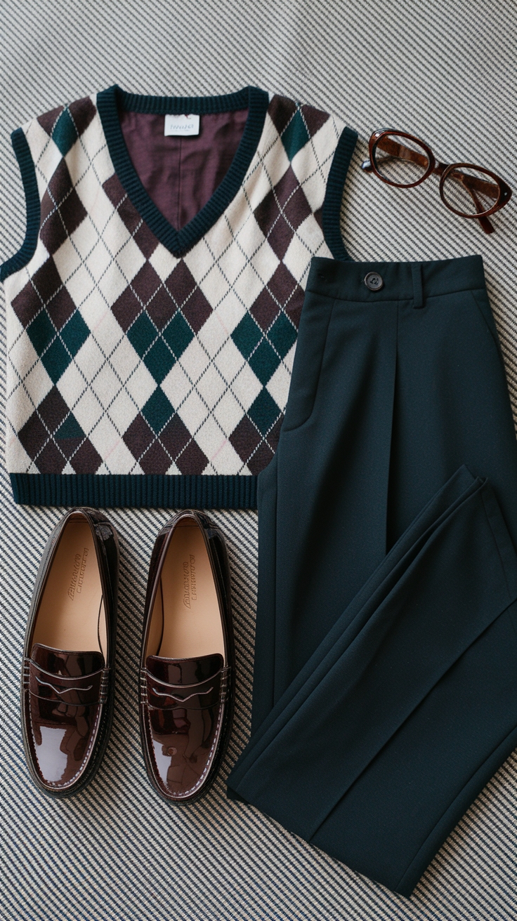 Loafers Retro Outfit: Vintage Vibes for Modern Fashion outfit idea