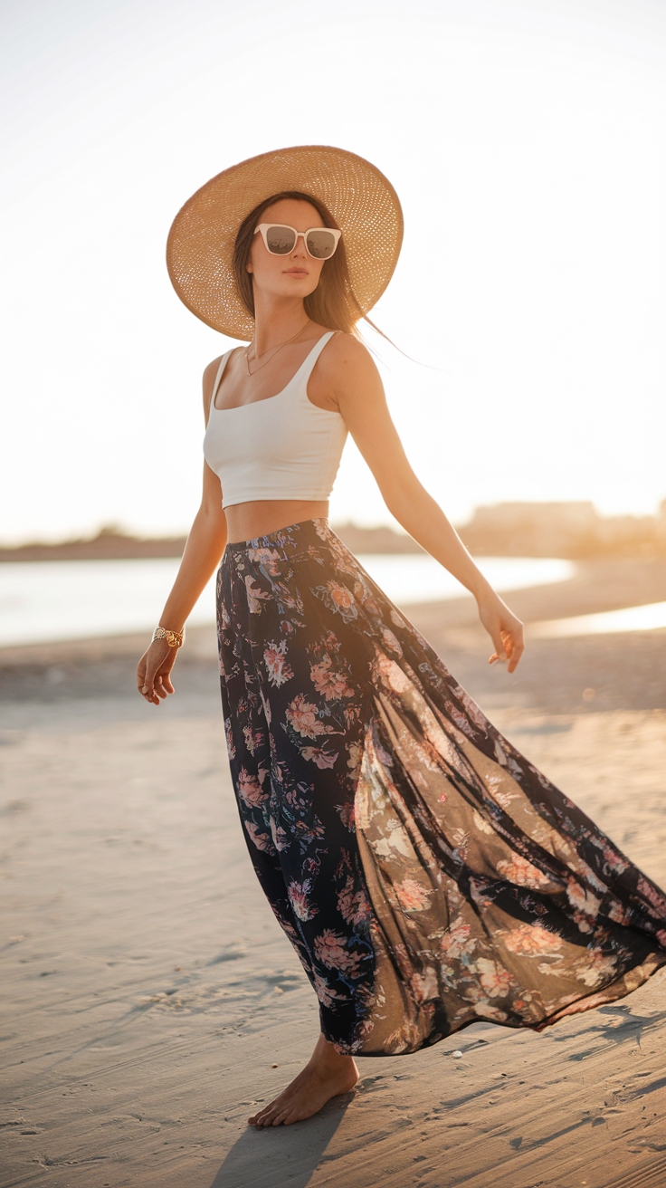 Stylish Maxi Skirt Outfit Ideas for Any Season outfit idea