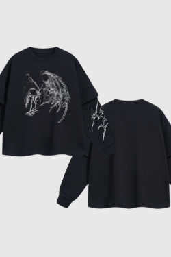 Style Core Aesthetics, New Style Trends Angel and Thorn Sweatshirt