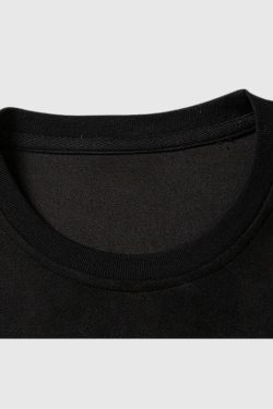 Style Core Aesthetics, New Style Trends Blindfold Pattern Printed Suede Tee